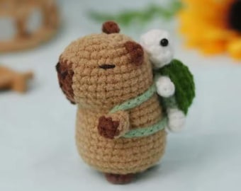 DIY Capibara Crochet Amigurumi Pattern Yarn Craft Tutorial