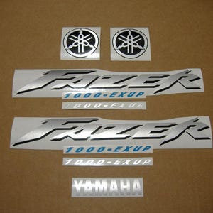 Decals kit for FZS 1000 2003 2004 2005 aftermarket sticker set graphics replacement reproduction restoration replica emblems adhesives mark