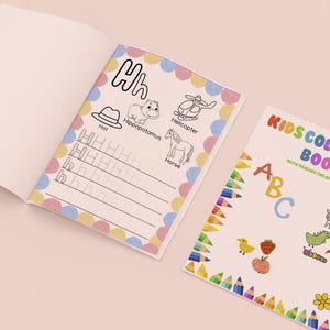 Printable Alphabet Coloring Book | A–Z Coloring Pages for Kids | Educational ABC Activity | Digital Download | Preschool & Kindergarten Fun