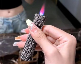 Black Diamonds Cigarette Torch Lighter Pink Flame