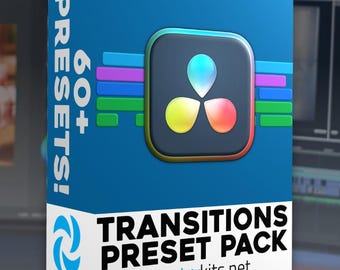 Pacchetto di preset di transizioni DaVinci Resolve / Oltre 60 effetti cinematografici (download digitale)