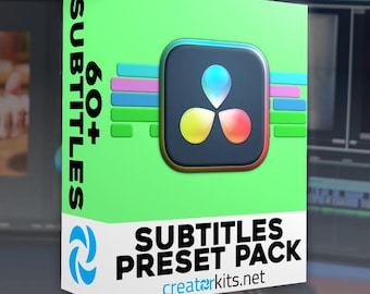 DaVinci Relösungs-Untertitel-Presets: Auto-Style Beschriftungen & unteren Drittel