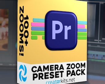 Premiere Pro camerazoomvoorinstellingen: vloeiende videozoom (digitale download)