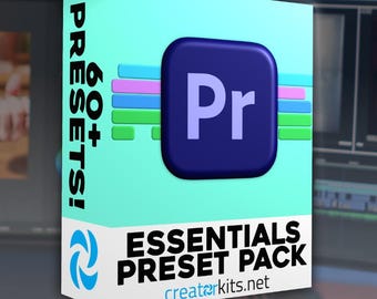 Premiere Pro-voorinstellingenpakket: overgangen, animaties en effecten slepen en neerzetten (digitale download)