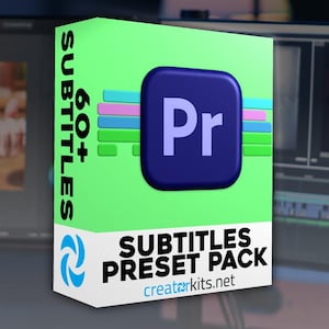 Subtitle Preset Pack for Premiere Pro | Auto-Style Captions & Lower Thirds | Editable Text Templates for Content Creators