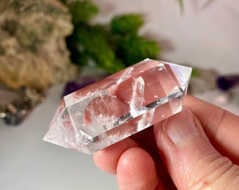 Clear Quartz Crystal, 6 Sided Double Terminated Crystal, From Brazil, Beautiful cut and clarity, 37 grams, No 837