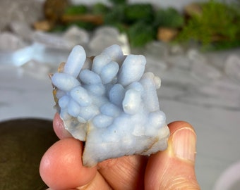 Blue Botryoidal Chalcedony | Mineral Specimen | Peru | Dreamy Color | Raw Crystal | 27 grams | No. 638