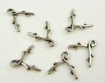 6mm Antique Silver TierraCast Briolette Vine Bail #CK160