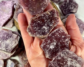 Raw Lepidolite Flat Books from Brazil , Lovely color and quality Lepidolite Crystal,  Natural Raw Natural Lepidolite Leaves | No. 558