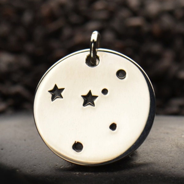 Cancer Zodiac Constellation Charm  I Sterling Silver I Pendant or charm I Sign of Cancer I Constellation of Cancer I Astrological Sign