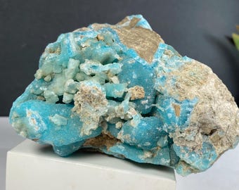Blue Hemimorphite Mineral Specimen from DR Congo ,934 grams, No 103
