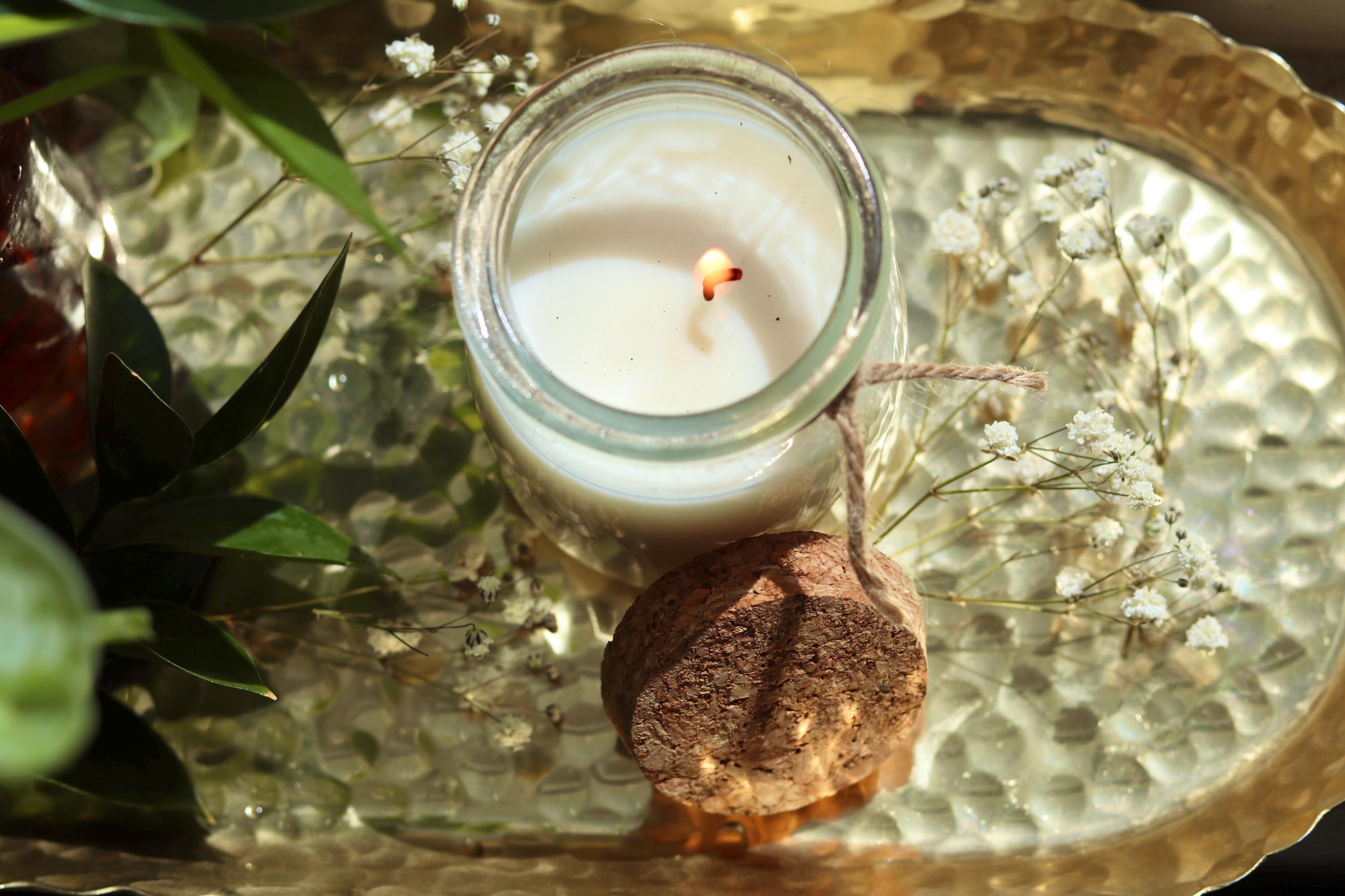 Velas de cera de soja