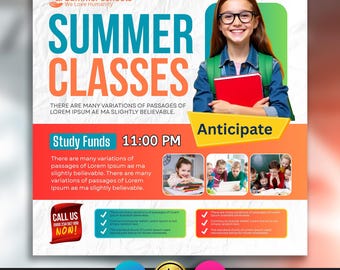School Admission, Summer Classes, School Education Flyer, Back 2 School, Summer Camps, Admission Open, Canva Flyers, School Education Flyers