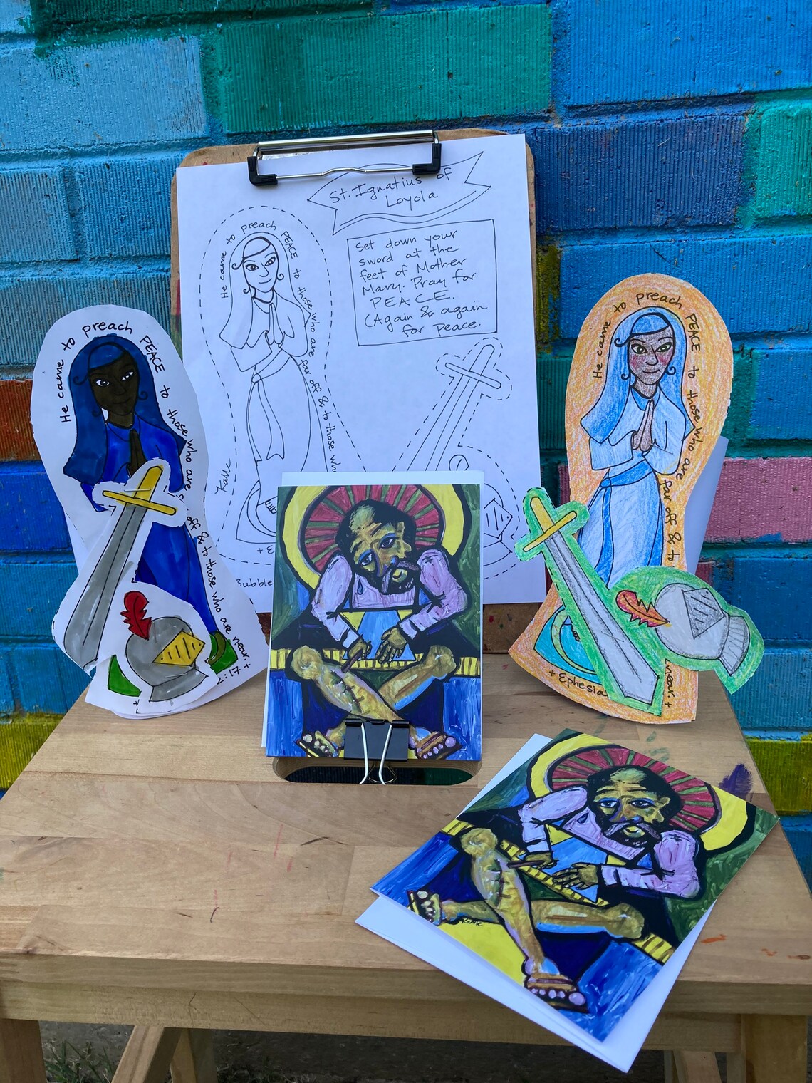 San Ignacio de Loyola origen historia espada María paz Etsy