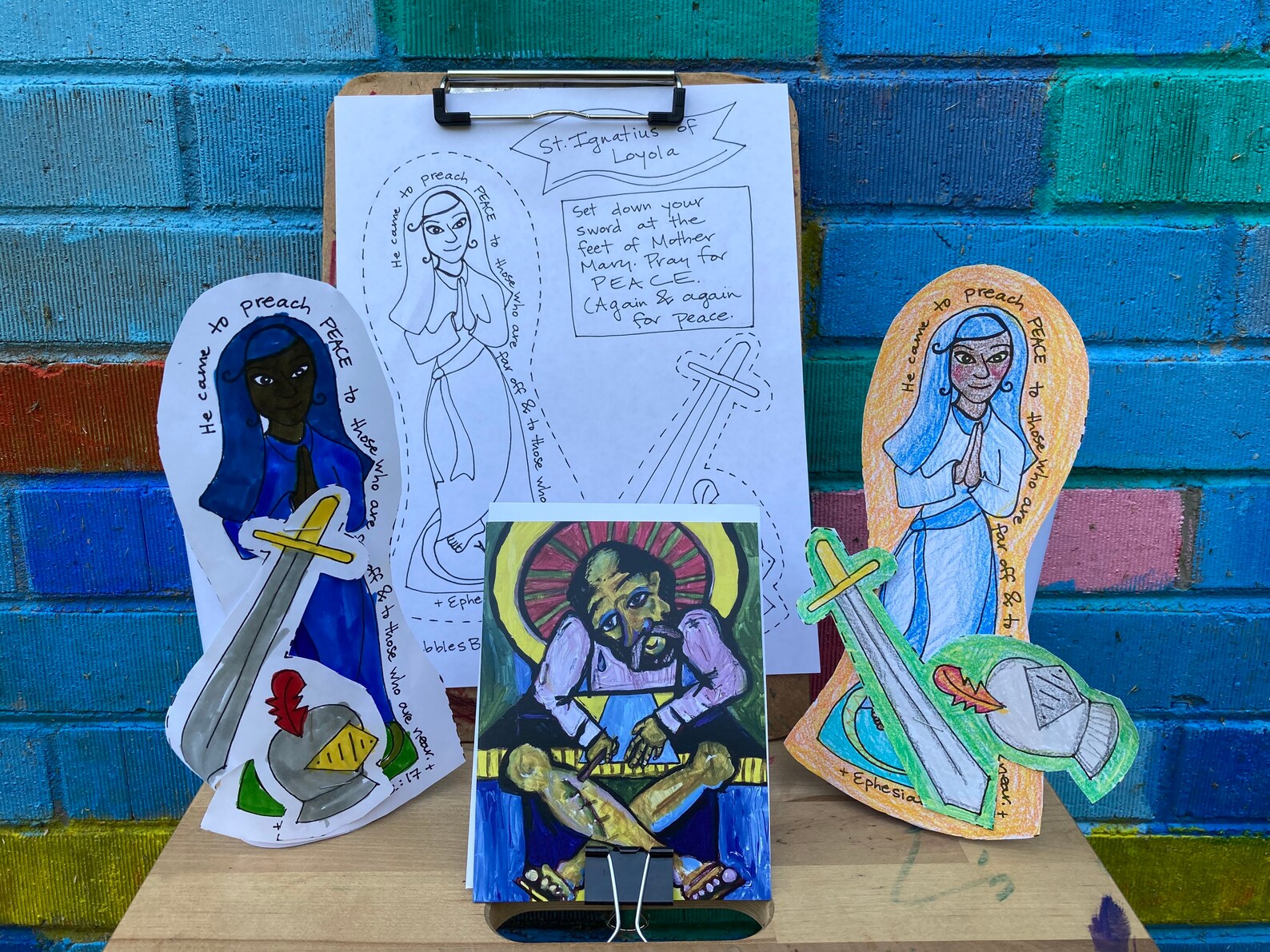 San Ignacio de Loyola origen historia espada María paz Etsy