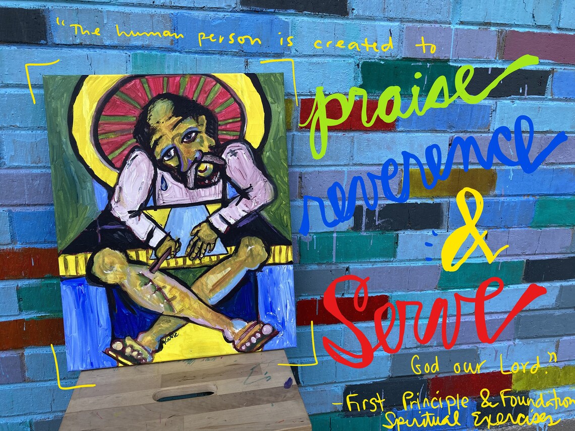 San Ignacio de Loyola origen historia espada María paz Etsy