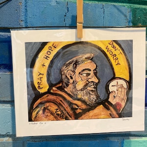 Saint Padre Pio Fine Art Print Painting