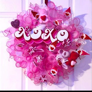 Hand made Valentines Day Wreath.