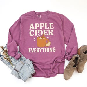Maglietta Comfort Colors Apple Cider: comoda maglietta autunnale a maniche lunghe