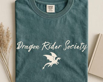 Dragon Rider Society Shirt, BookTok Romantasy Tee, Comfort Colors