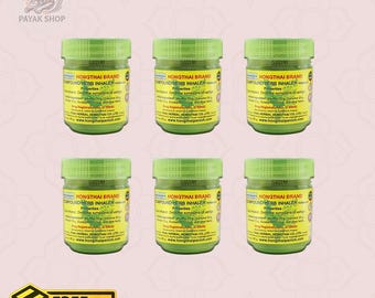 Juego de 3 o 6 inhaladores de hierbas Hong Thai Fórmula 2 (25 g) – Regalo tradicional tailandés de aromaterapia y aroma natural a hierbas.