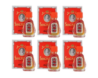 6 Pcs. Siang Pure Oil Formula 1 3cc – Thai Herbal Oil for Relaxation & Wellness