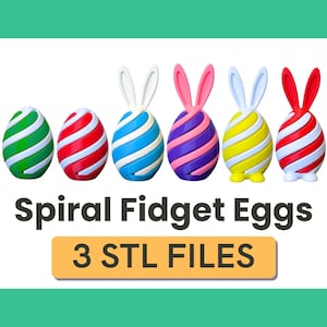 STL Datei Osterei Spirale Fidget 3D Druck Download Datei - Osterei & Osterhase STL Dateien