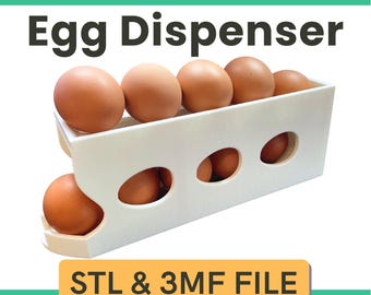 Dozownik do jajek kuchennych – plik STL do druku 3D | Dozownik do przechowywania jajek do pobrania w druku 3D