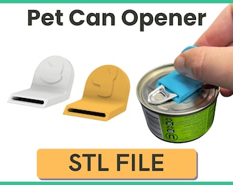 Pet Food Can Opener STL File 3D Printing Digital File