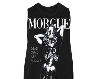 MORGUE Dead Girls are Skinnier Crop Tank