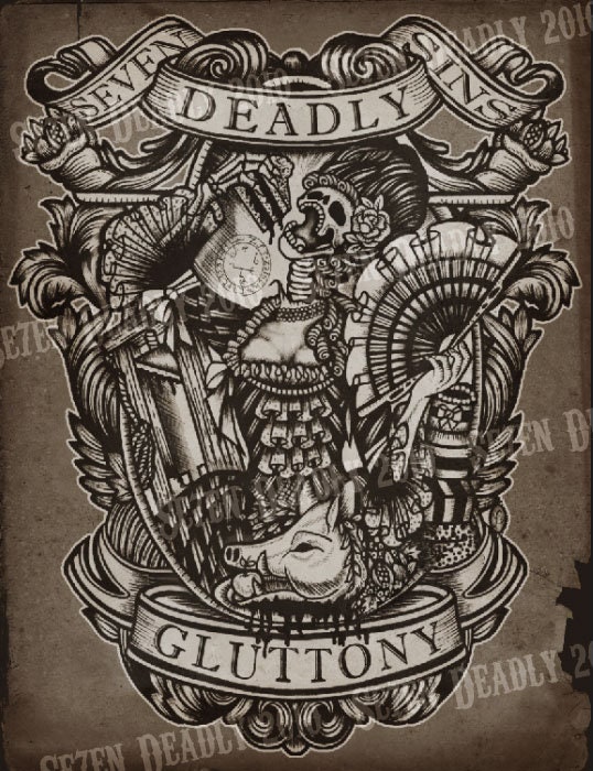 Seven Deadly Sin Art Prints - Etsy UK
