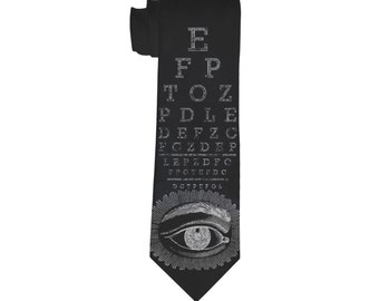 Victorian Eye chart Necktie