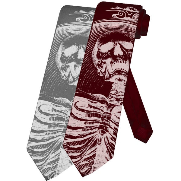 Heaven's Sinners Skull Necktie