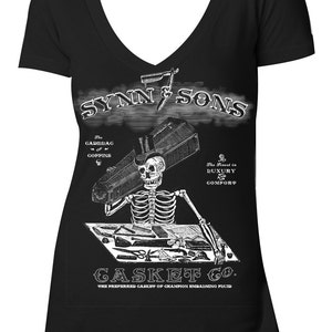 Synn & Sons Casket Co. V-neck Tee