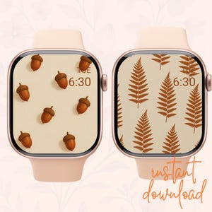 Fall Aesthetic Apple Watch Wallpaper | Cozy Minimal Autumn Vibes | Digital Download