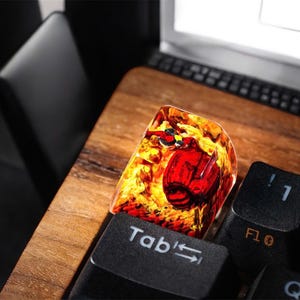 Luffy Resin Tastenkappe für Mechanische Tastatur | One Piece Anime Tastenkappe | R4 ESC Key, Geschenk für Anime Fans