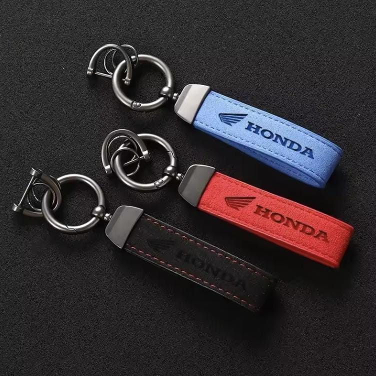 Honda Keychain for Honda and Honda Emblem Keyring (aftermarket) | 3 Styles | Honda car accessories (universal)
