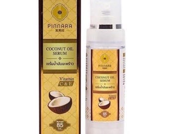 Thai Coconut Oil Serum Lightweight Face  Hair Moisturizing Serum  Natural Herbal Skincare