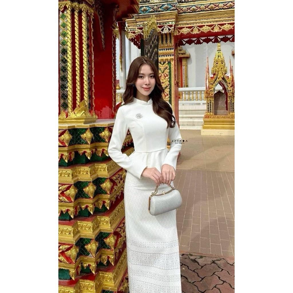 Burmese Dress - Etsy Burmese Dress - Etsy
