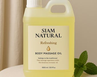 Aromatherapy Massage Oil – Refreshing & Relaxing Scents (1000ml)