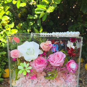 Customized real flower preserve infinity roses