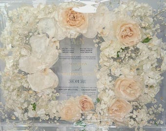 Bouquet keepsake resin flower preservation