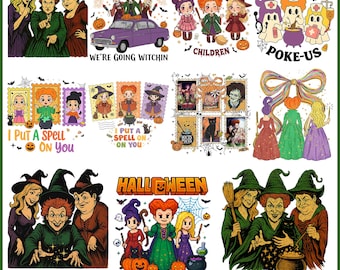 Bundle Halloween Witchy Png, Halloween Png, Sanderson Sister Png, Witches Vibes, Halloween Witchy Coquette, Salem Png, Season Of The Witch