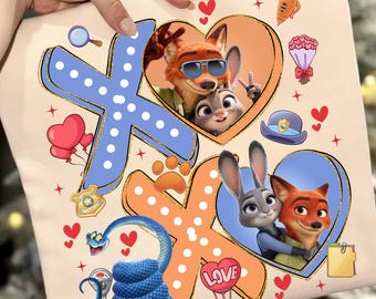 Movie Bunny and Fox Png, Valentines Day Png, Cartoon Couple Matching Png, Couple Fox and Bunny, Xoxo Png, New Couple Valentine 2025 Png