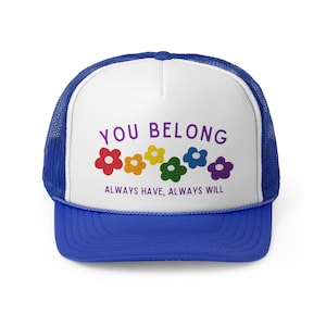 Rainbow Pride SnapBack Trucker Caps, LGBTQ Support Hat, Pride Month Rainbow Colors, Pride Parade Gear, LGBTQ Pride Accessories