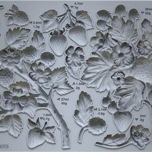 IOD Wild Berries Mould by Iron Orchid Designs