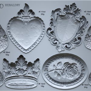 IOD Heraldry Mould by Iron Orchid Designs
