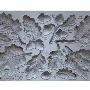 IOD Oak Leaves & Acorns Mould by Iron Orchid Designs