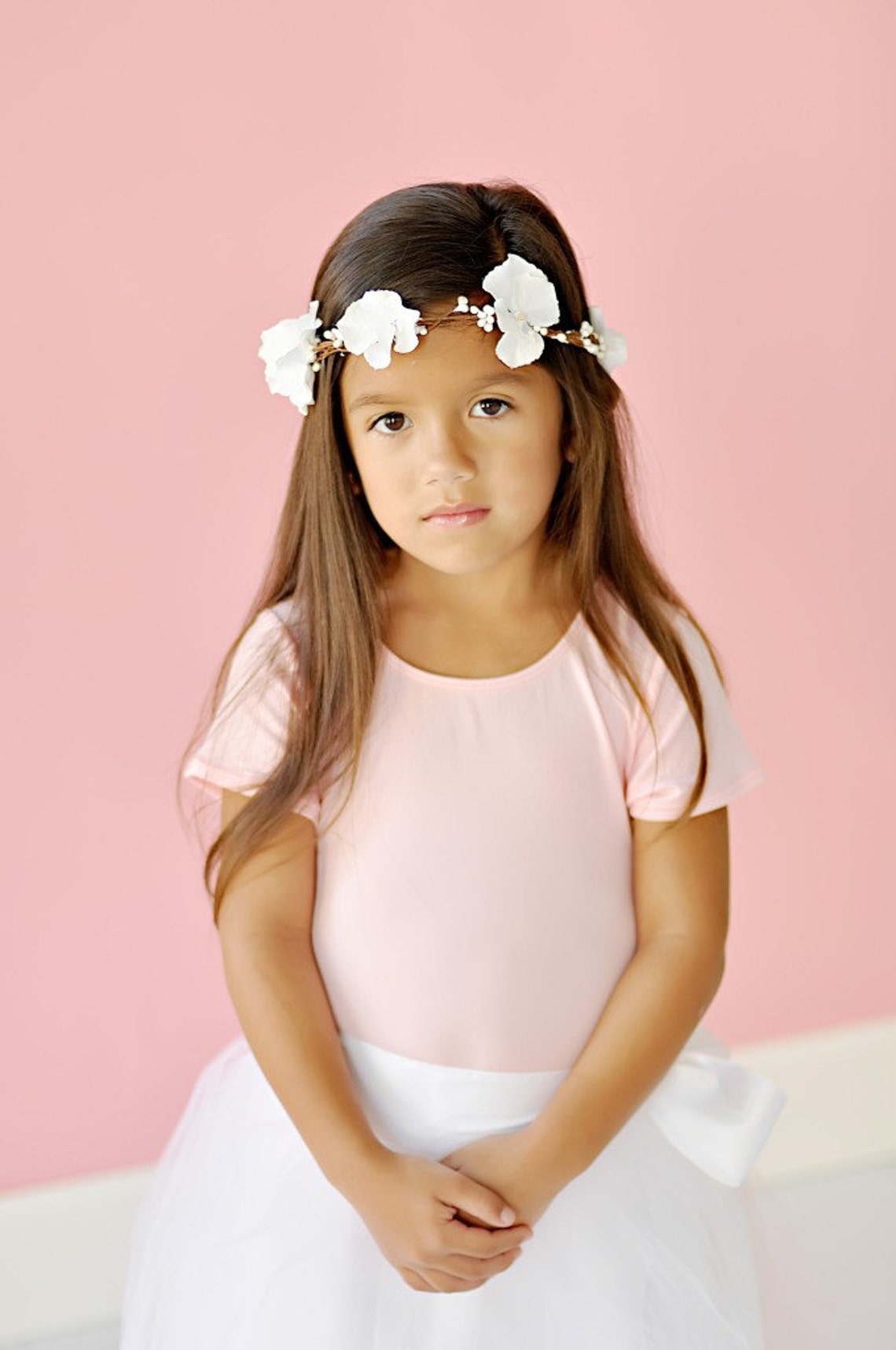 flower-girl-hair-accessories-hair-wreath-ivory-flower-girl-etsy