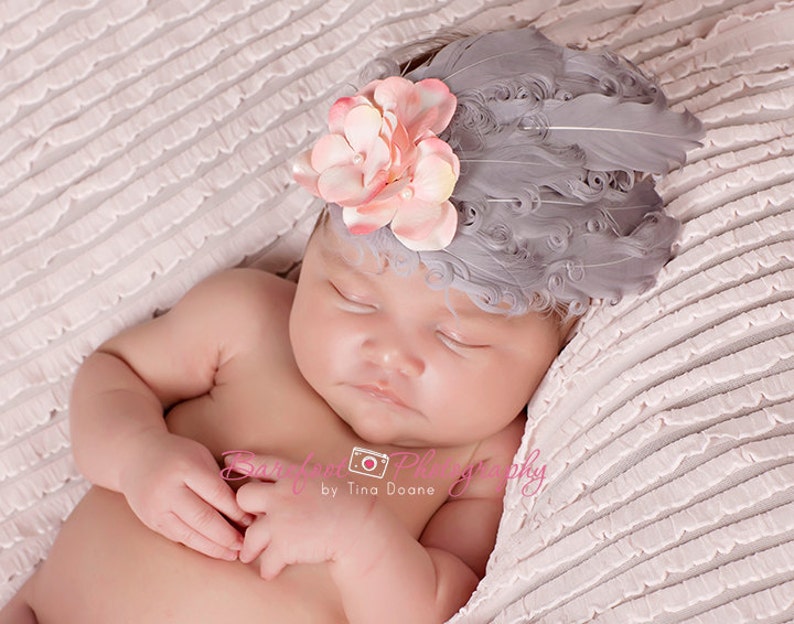 baby feather headband